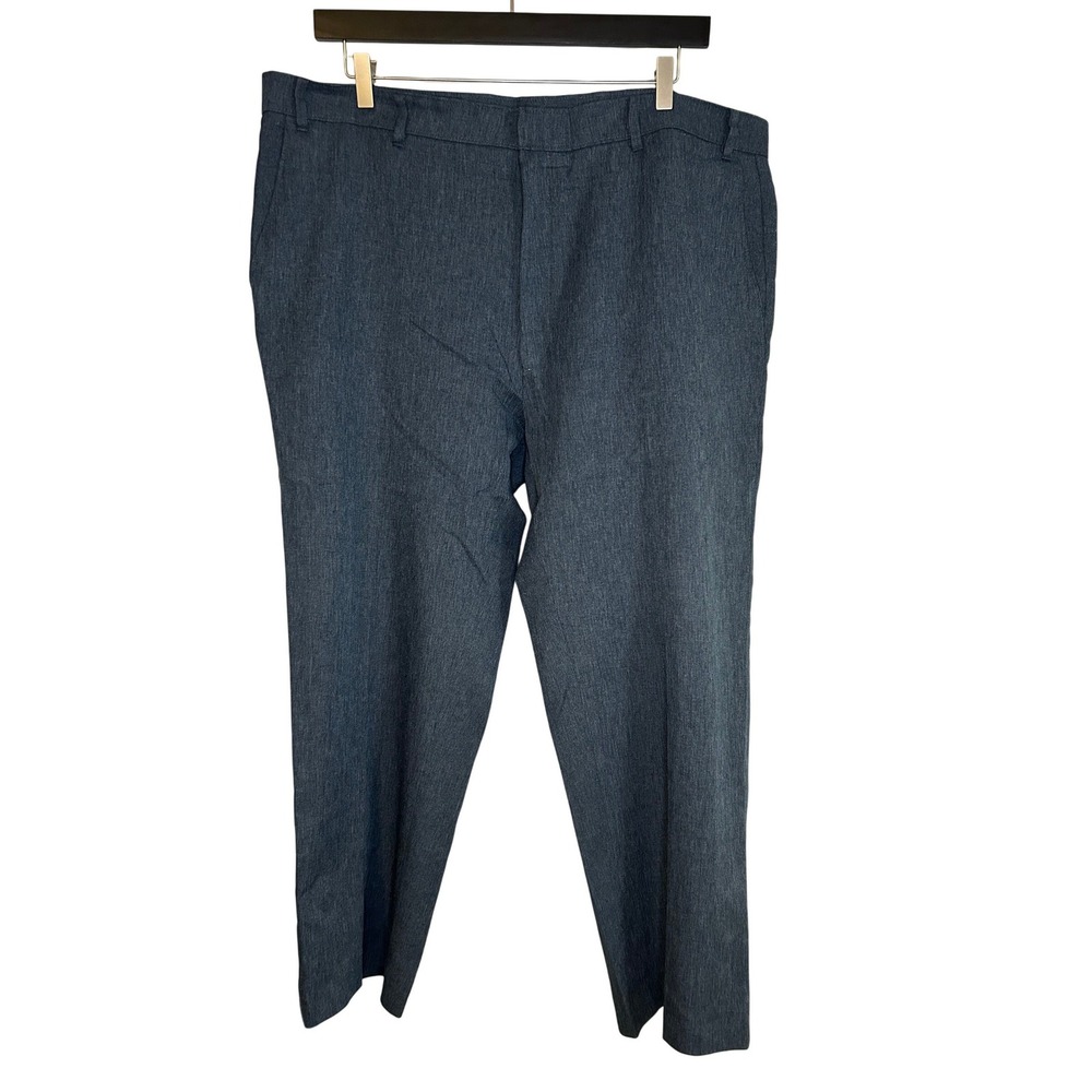 Levi's Action Slacks Mens 44x30‎ Charcoal Gray Polyester Dress Pants Vintage